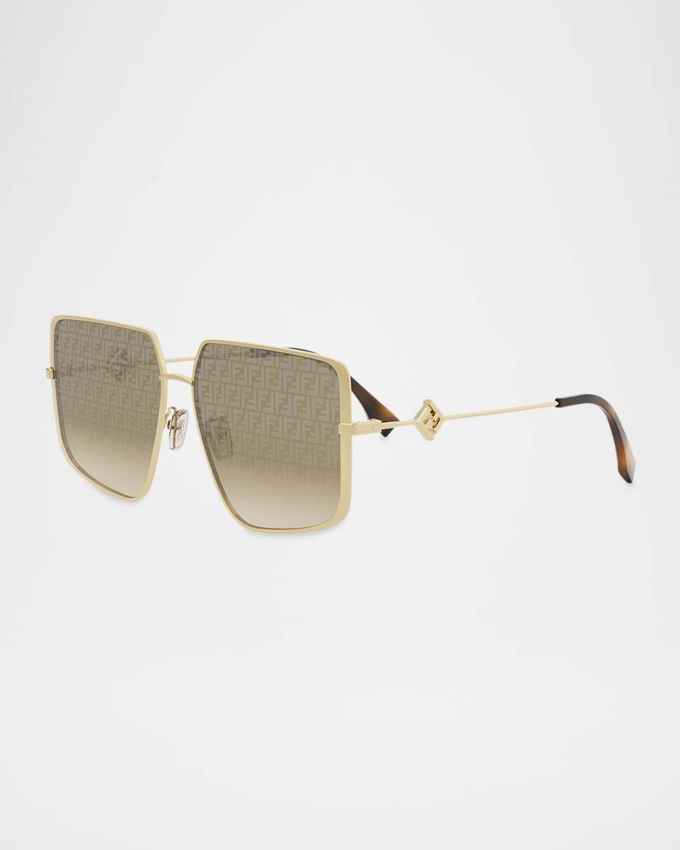 FF Square Metal & Nylon Sunglasses